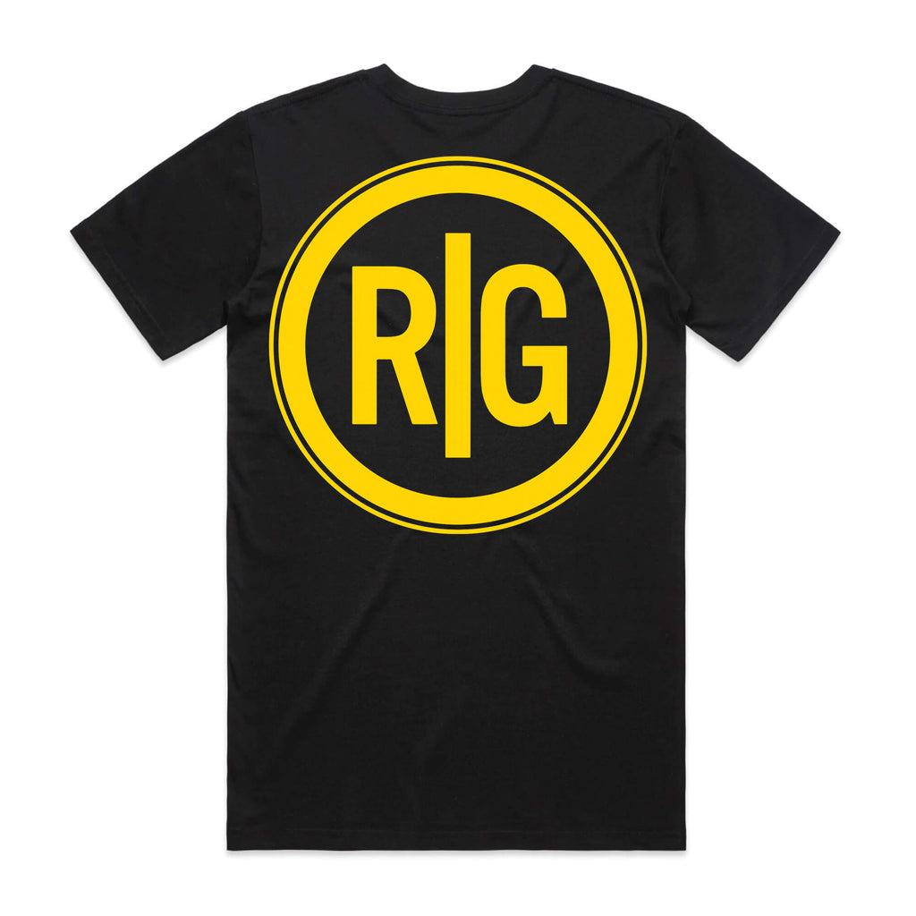 Stamped Tee (Black/Yellow)