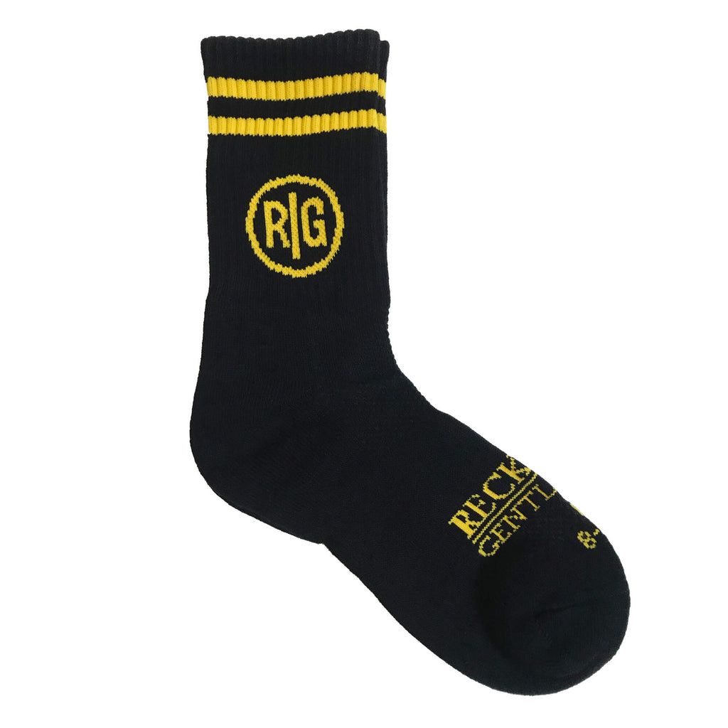 Crew Socks (Black/Yellow)