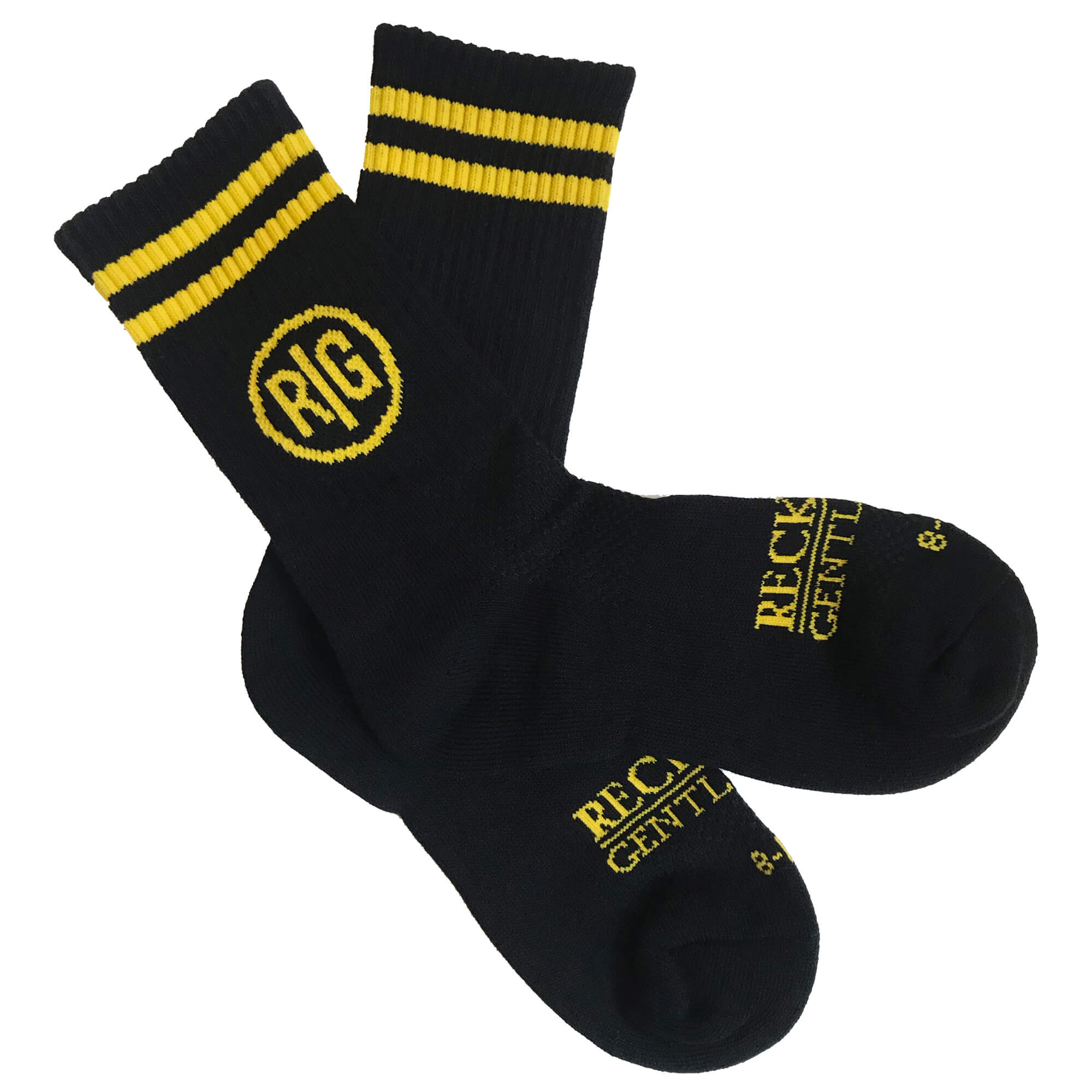 Crew Socks (Black/Yellow)