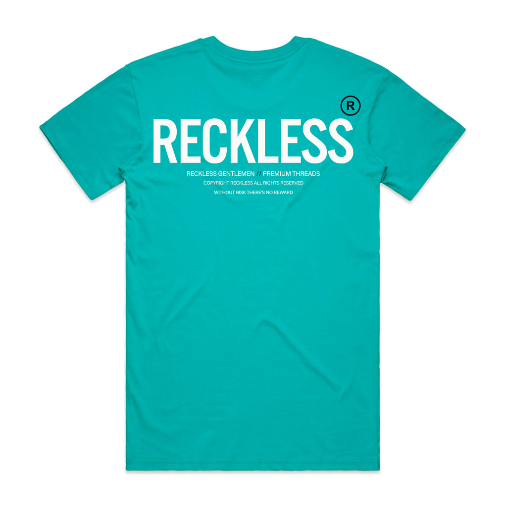 Risk Tee (Teal/White)